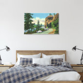 Shepperd's Dell-Uitzicht van de Onvergelijkbare Gr Canvas Afdruk (Insitu (Slaapkamer))