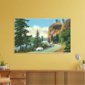 Shepperd's Dell-Uitzicht van de Onvergelijkbare Gr Canvas Afdruk (Insitu (Woonkamer))