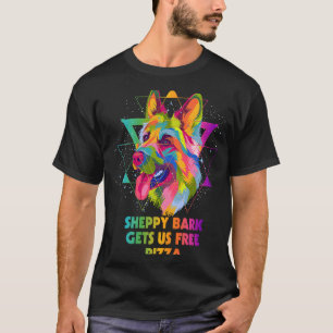 Sheppy Bark geeft ons gratis Pizza German Shepherd T-shirt