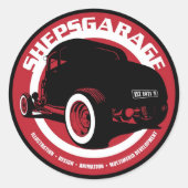 Shepsgarage Sticker (Voorkant)
