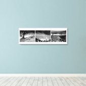 Shepton Mallet Triptych Panel. Canvas Afdruk (Insitu (Houten vloer))