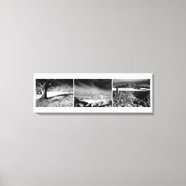 Shepton Mallet Triptych Panel. Canvas Afdruk