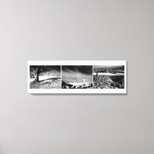 Shepton Mallet Triptych Panel. Canvas Afdruk (Voorkant)