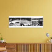 Shepton Mallet Triptych Panel. Canvas Afdruk (Insitu (Woonkamer))