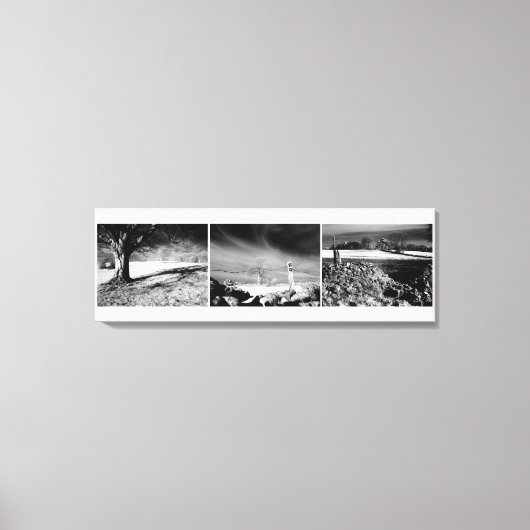 Shepton Mallet Triptych Panel. Canvas Afdruk (Voorkant)