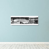 Shepton Mallet Triptych Panel. Canvas Afdruk (Insitu (Houten vloer))