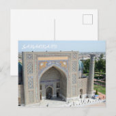 Sher-Dor Madrasah in Samarkand Briefkaart (Voorkant / Achterkant)