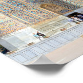 Sher-Dor Madrasah in Samarkand, Oezbekistan Poster (Hoek)