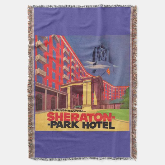 Sheraton Park Hotel van 1950 - Washington, DC en Deken (Voorkant Verticaal)