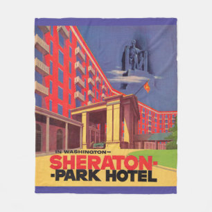 Sheraton Park Hotel van 1950 - Washington, DC en Fleece Deken