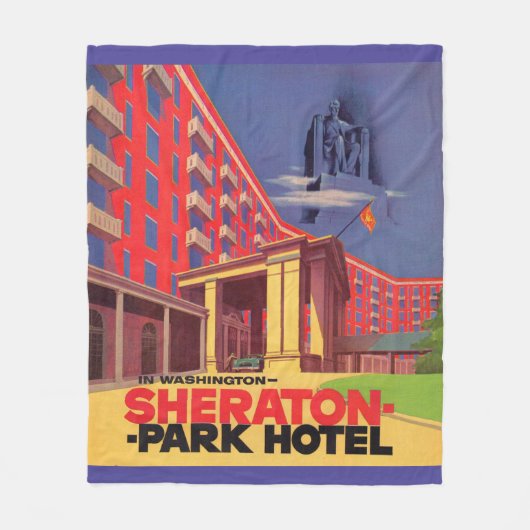 Sheraton Park Hotel van 1950 - Washington, DC en Fleece Deken (Voorkant)