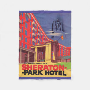 Sheraton Park Hotel van 1950 - Washington, DC en Fleece Deken