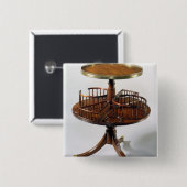 Sheraton tweeledige domme ober vierkante button 5,1 cm (Voorkant /achterkant)