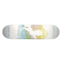 Sherbert Cloud Unicorn Rider - Aangepaste tekst Persoonlijk Skateboard
