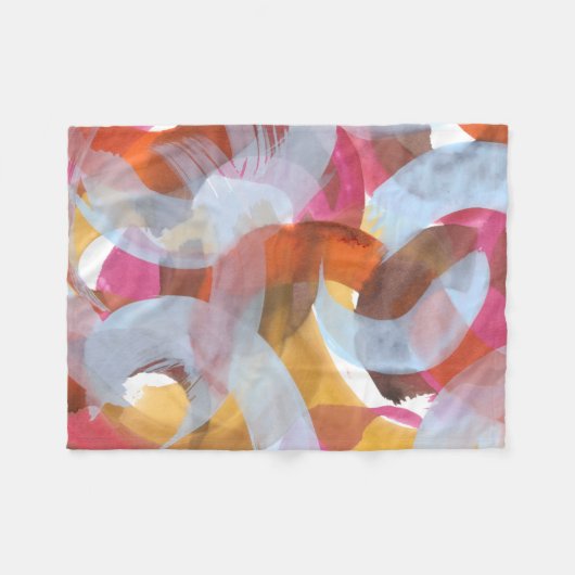 Sherbert I Fleece Deken (Voorkant (Horizontaal))