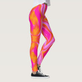 Sherbert Surprise op roze en Oranje Leggings (Rechts)