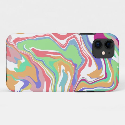 Sherbert Swirls Case-Mate iPhone Case (Achterkant (horizontaal))
