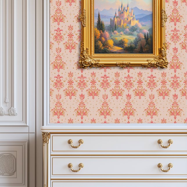 Sherbet Blush Majesty Princesscore Behang (Sherbet Blush Majesty Princesscore Wallpaper)