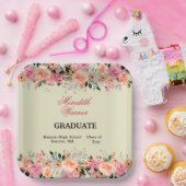 Sherbet Color Floral Gradual Party Paper Bord (Feest)