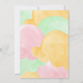 Sherbet geschept ijs bruids douche kaart (Achterkant)