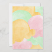 Sherbet geschept ijs bruids douche kaart (Achterkant)