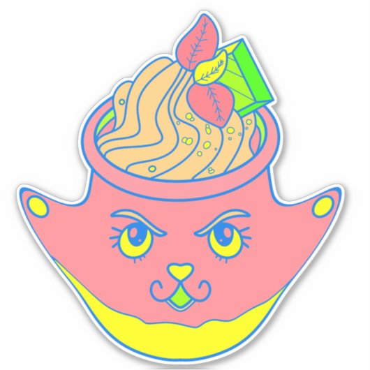 Sherbet Ice Cream Sticker (Voorkant)