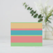 Sherbet Ice Cream Stripes Briefkaart (Staand voorkant)