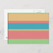 Sherbet Ice Cream Stripes Briefkaart (Voorkant / Achterkant)