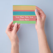 Sherbet Ice Cream Stripes Flyer (Hand)