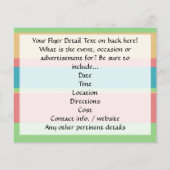 Sherbet Ice Cream Stripes Flyer (Achterkant)