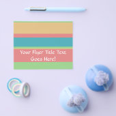 Sherbet Ice Cream Stripes Flyer (Enkel)