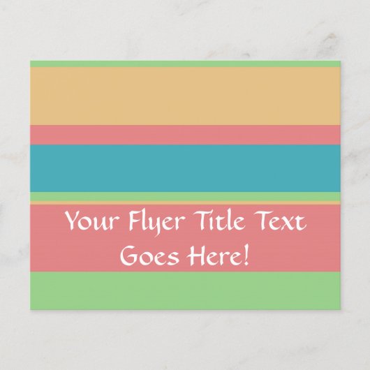 Sherbet Ice Cream Stripes Flyer (Voorkant)