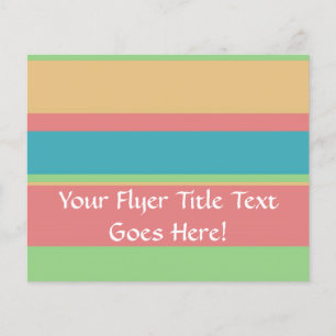 Sherbet Ice Cream Stripes Flyer