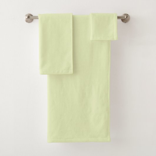 Sherbet Lime Green 3 Piece Bath Towel Set Bad Handdoek (Insitu)