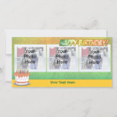 Sherbet Regenboog Gelukkige Verjaardag Fotokaarten (Voorkant)