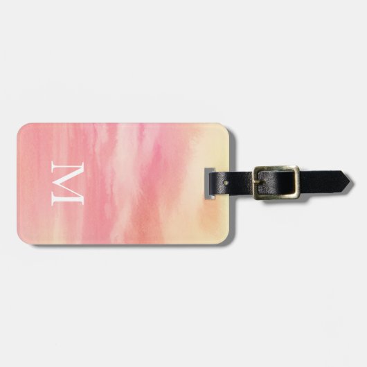 "Sherbet Sky" Abstract Bagagelabel (Voorkant horizontaal)