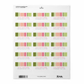 Sherbet Stripes Adresetiketten Groot Etiket (Full Sheet)