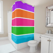 Sherbet Stripes Douchegordijn (In situ)