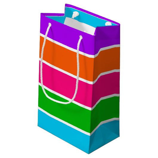 Sherbet Stripes Klein Cadeauzakje (Achterkant Gekanteld)