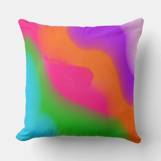 Sherbet Watercolors Buitenkussen (Voorkant)