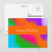 Sherbet Waterverven Briefkaart (Voorkant / Achterkant)