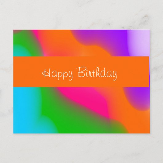 Sherbet Waterverven Briefkaart (Voorkant)