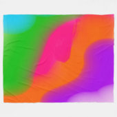 Sherbet Waterverven fleece deken (Voorkant (Horizontaal))