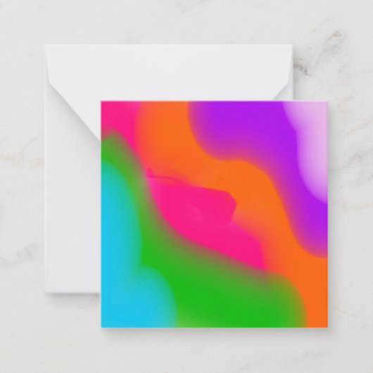 Sherbet Waterverven Notitiekaartje (Voorkant)