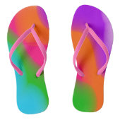 Sherbet Waterverven teenslippers (Voetbed)