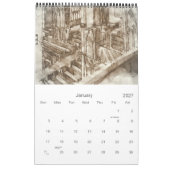 Sherborne Abbey Calendar Kalender (Jan 2027)