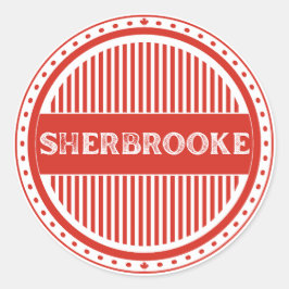 Sherbrooke City Pride Embleem – Canadese identitei Ronde Sticker