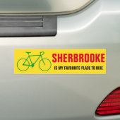 "SHERBROOKE IS MIJN FAVORIETE PLAATS OM TE RIJDEN" BUMPERSTICKER (Op auto)