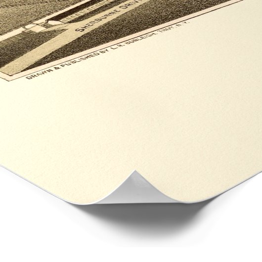 Sherburne, NY Panoramic Map - 1887 Poster (Hoek)