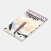Sheregesh Rusland ski-reisposter. Post-it® Notes (Schuin)